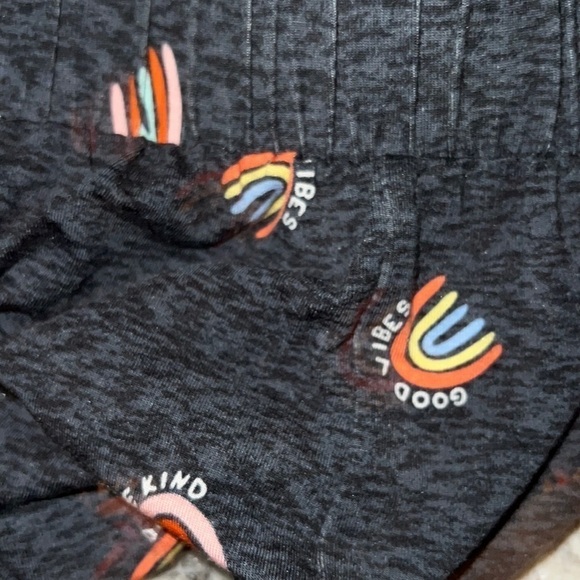 Old Navy Rainbow Skies Good vibes Be kind Sunday Sleep Shorts Small - Picture 2 of 7